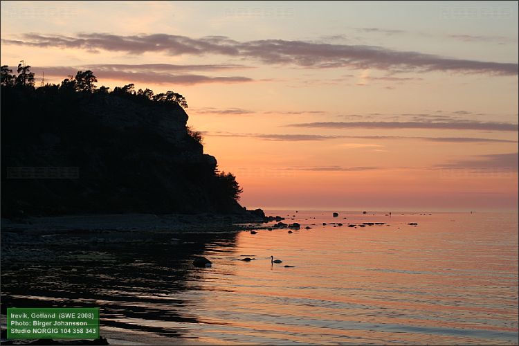 Solnedgång vid havet